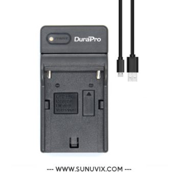 Chargeur DuraPro pour Batterie Np-F550, 750, 970 – Avec Cable USB