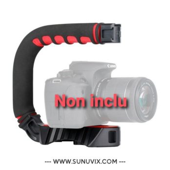 U-Grip Pro Ulanzi pour camera / Noir Rouge