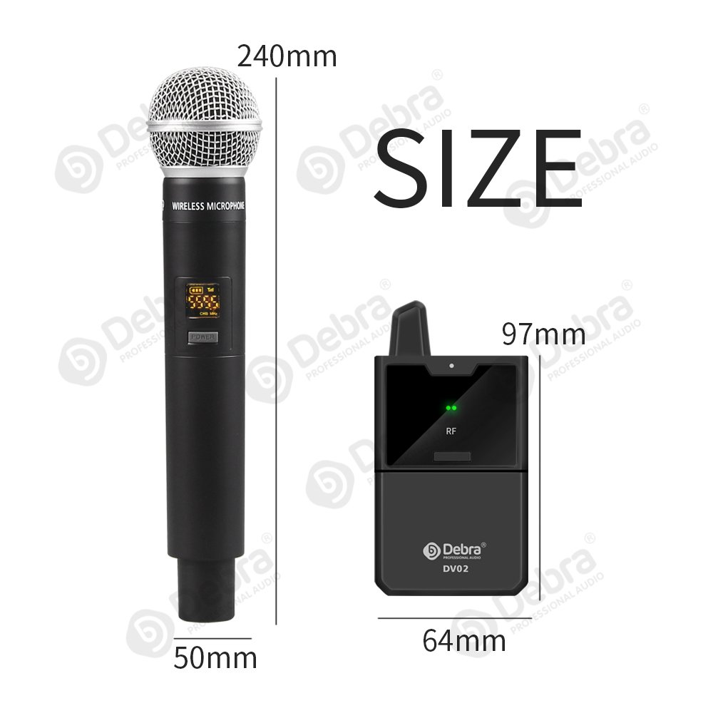 Micro Interview Sans fil Debra DV02H pour Caméra - Smartphone – Image 3